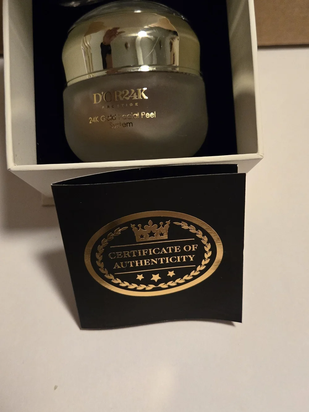 D'ORZA 24K Gold Facial Peel System - White & Gold Box